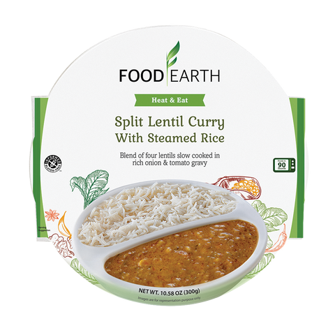 Split Lentil Curry with Steamed Rice