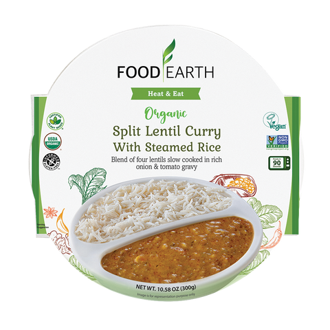 Split Lentil Curry with Steamed Rice